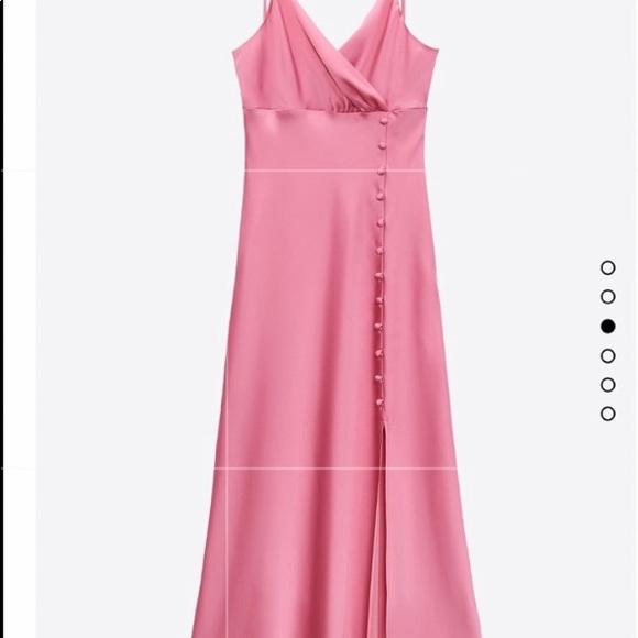 ❌SOLD❌ Zara satin midi dress - Picture 2 of 9